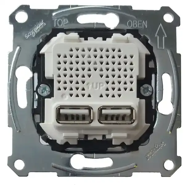 Schneider Electric - MTN4366-0100 - Merten Type A+A USB Charger Insert 2.1A - 1