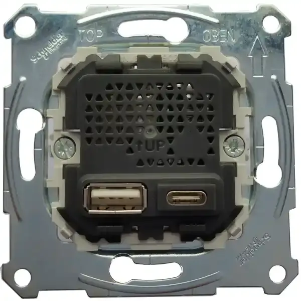 Schneider Electric - MTN4366-0110 - Merten Type A+C USB Charger Insert 2.4A - 1