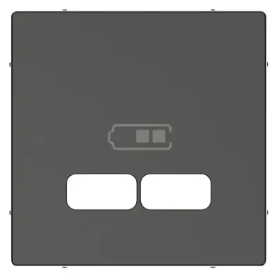 Schneider Electric - MTN4367-0414 - Merten Sys-M USB Charger Plate Anth - 1