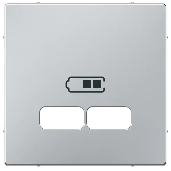 Schneider Electric - MTN4367-0460 - Merten Sys-M USB Charger Plate Aluminiu - 1