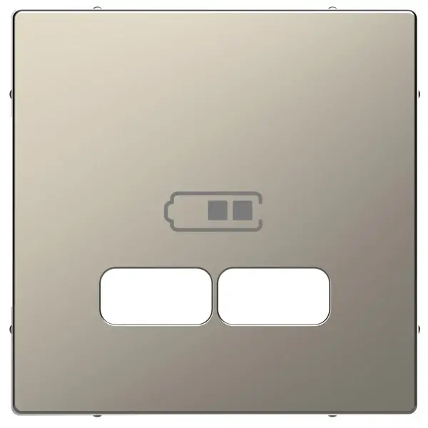 Schneider Electric - MTN4367-6050 - Merten D-Life USB Charger Plate Nckl Mtl - 1