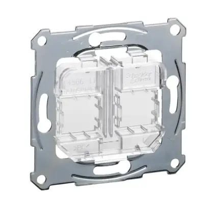 Schneider Electric - MTN4566-0080 - Spprting plts for mdular jack cnnectr tr - 1