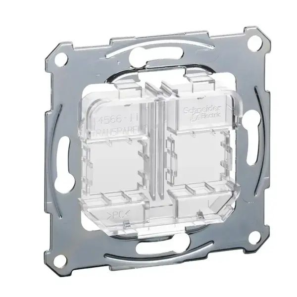 Schneider Electric - MTN4566-0080 - Spprting plts for mdular jack cnnectr tr - 1
