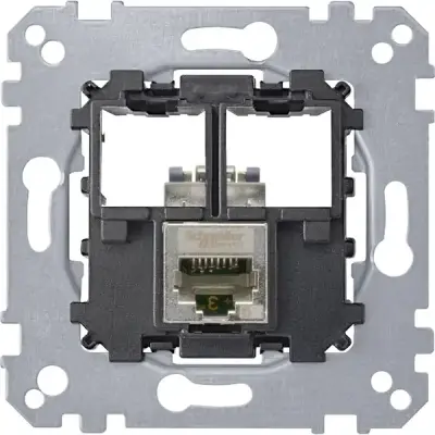 Schneider Electric - MTN4575-0011 - Merten SE 1xRJ45 Cat5e STP Conn. Insert - 1
