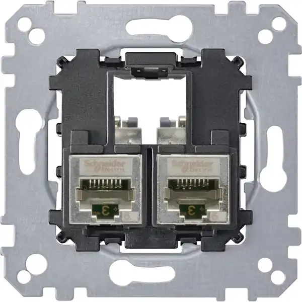 Schneider Electric - MTN4575-0012 - Merten SE 2xRJ45 Cat5e STP Conn. Insert - 1