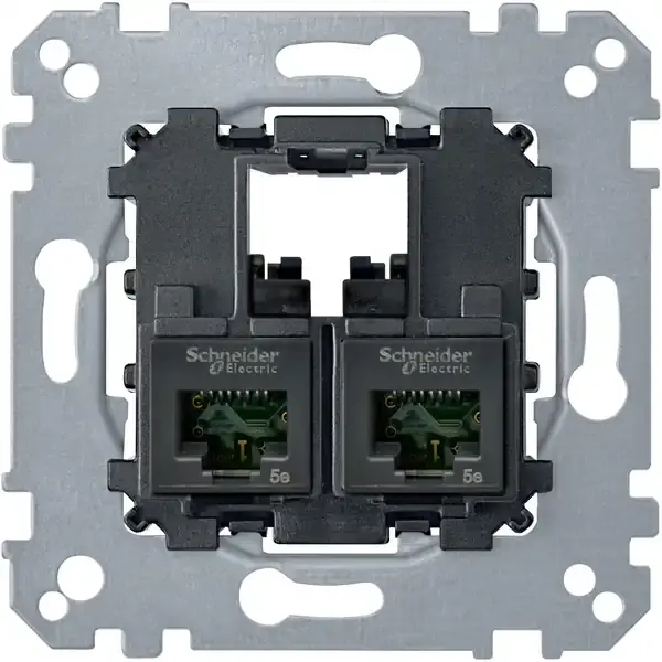 Schneider Electric - MTN4576-0002 - Merten SE 2xRJ45 Cat6 UTP Conn. Insert - 1