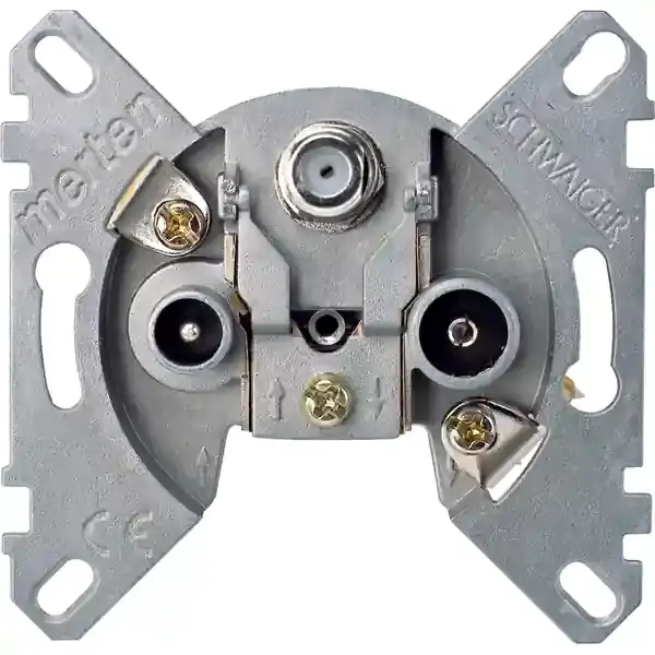 Schneider Electric - MTN466097 - Merten Ant. TV+FM+SAT Output End. Insert - 1
