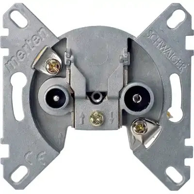 Schneider Electric - MTN466098 - Merten Ant. R/TV+SAT Output Inter. Insrt - 1