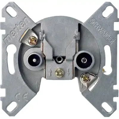 Schneider Electric - MTN466099 - Merten Ant. R/TV+SAT Output End. Insert - 1