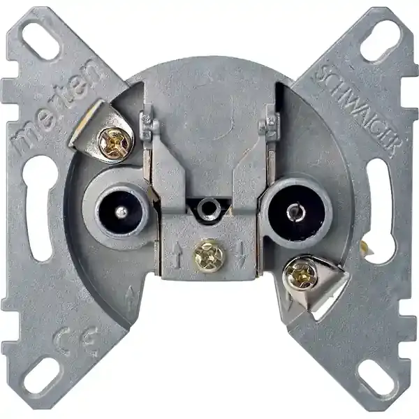 Schneider Electric - MTN466099 - Merten Ant. R/TV+SAT Output End. Insert - 1