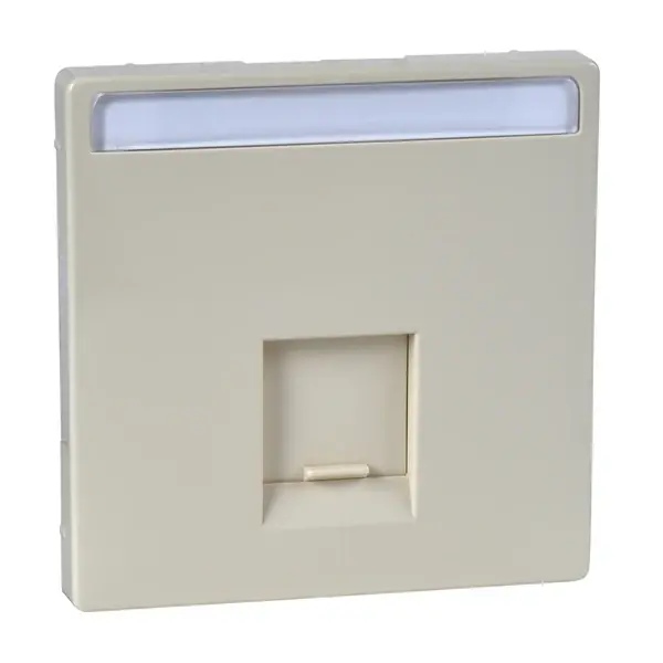 Schneider Electric - MTN466444 - Merten Sys-D SE 1xRJ45 Insrt Plate White - 1