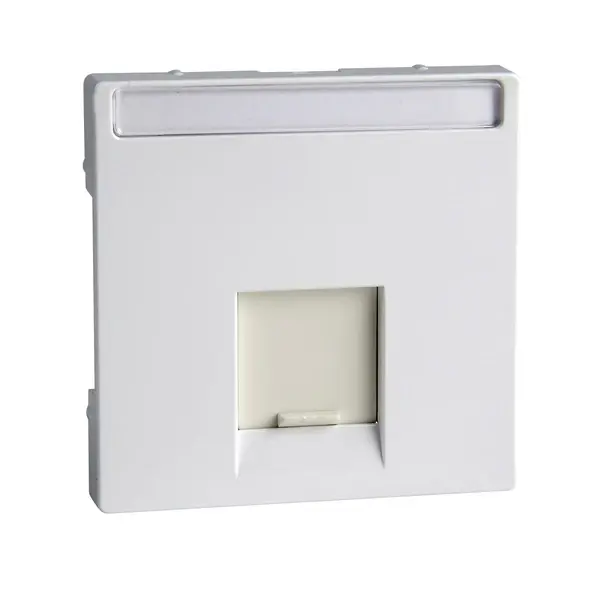 Schneider Electric - MTN469825 - Merten Sys-M SE 1xRJ45 Insrt Plt Act Wht - 1