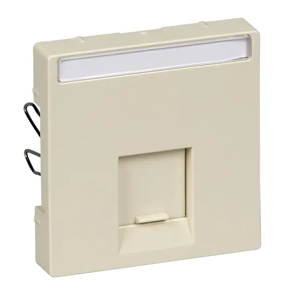 Schneider Electric - MTN469844 - Merten Sys-M SE 1xRJ45 Insrt Plate White - 1