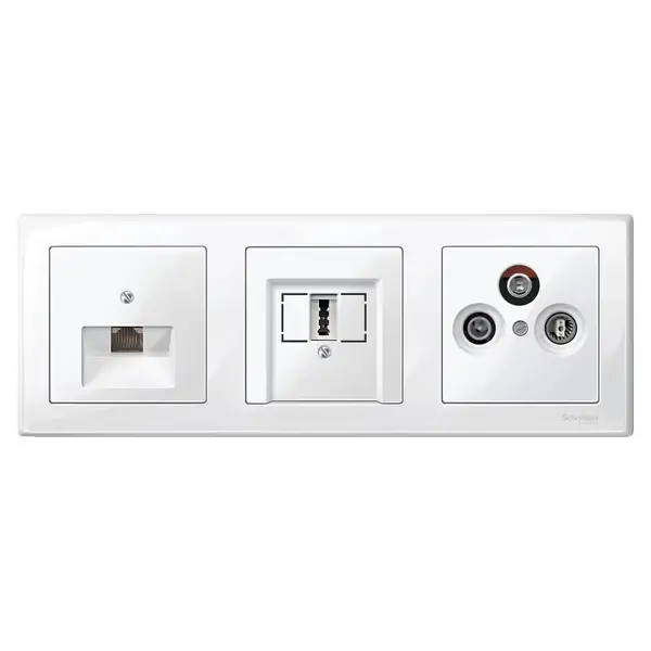 Schneider Electric - MTN478319 - Merten M-Smart 3g Frame Polar White - 1