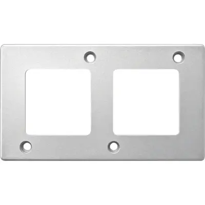 Schneider Electric - MTN480260 - Merten Anti-Vandalism 2g Frame Aluminium - 1