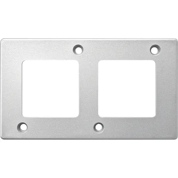 Schneider Electric - MTN480260 - Merten Anti-Vandalism 2g Frame Aluminium - 1