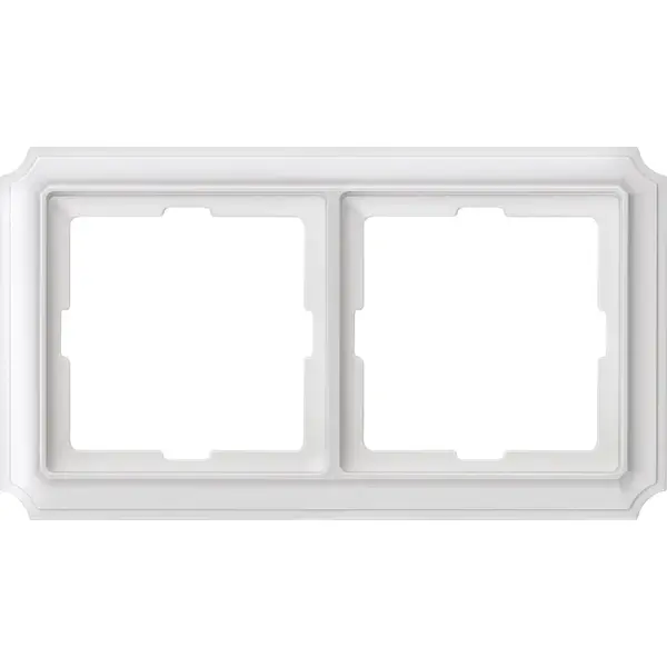 Schneider Electric - MTN483219 - Merten Sys-D Antique 2g Frame Plr Wht - 1