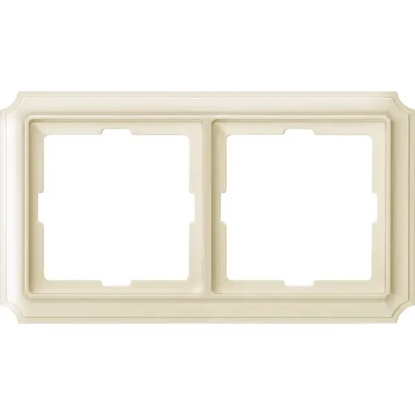 Schneider Electric - MTN483244 - Merten Sys-D Antique 2g Frame White - 1
