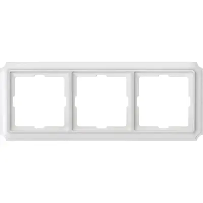 Schneider Electric - MTN483319 - Merten Sys-D Antique 3g Frame Plr Wht - 1
