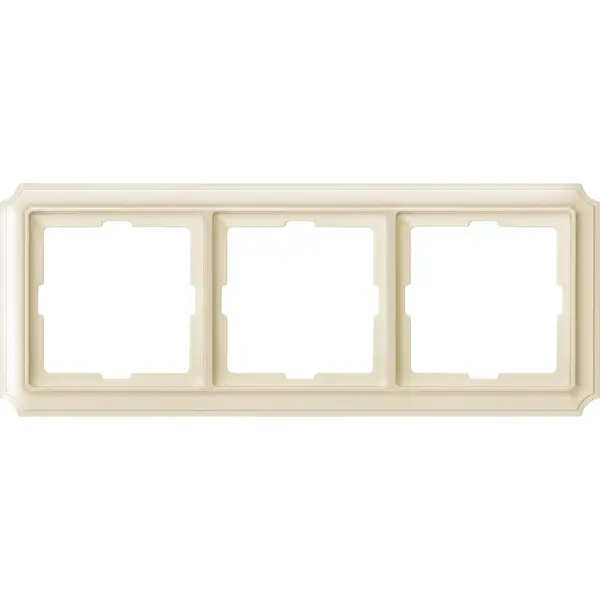Schneider Electric - MTN483344 - Merten Sys-D Antique 3g Frame White - 1