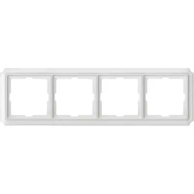 Schneider Electric - MTN483419 - Merten Sys-D Antique 4g Frame Plr Wht - 1