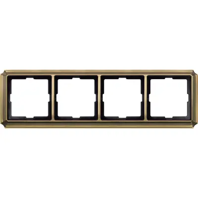 Schneider Electric - MTN483443 - Merten Sys-D Antique 4g Frame Ant Brass - 1
