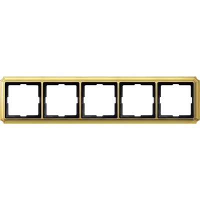 Schneider Electric - MTN483521 - Merten Sys-D Antique 5g Frame Plshd Brss - 1