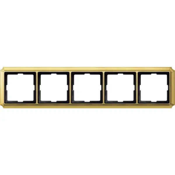 Schneider Electric - MTN483521 - Merten Sys-D Antique 5g Frame Plshd Brss - 1