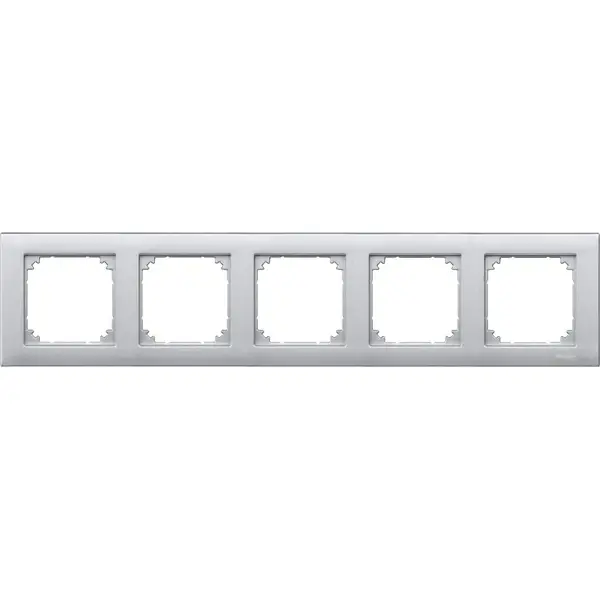 Schneider Electric - MTN486560 - Merten M-Plan 5g Frame Aluminium - 1