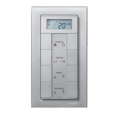 Schneider Electric - MTN488860 - Merten M-Plan Shaver SO Frame Aluminium - 1