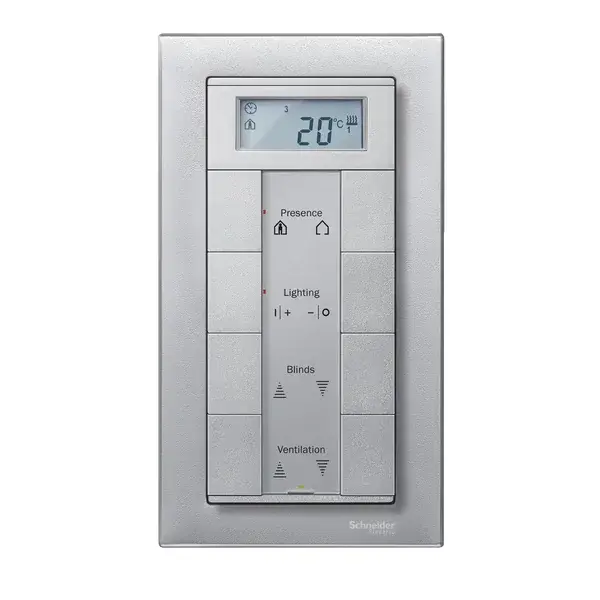 Schneider Electric - MTN488860 - Merten M-Plan Shaver SO Frame Aluminium - 1