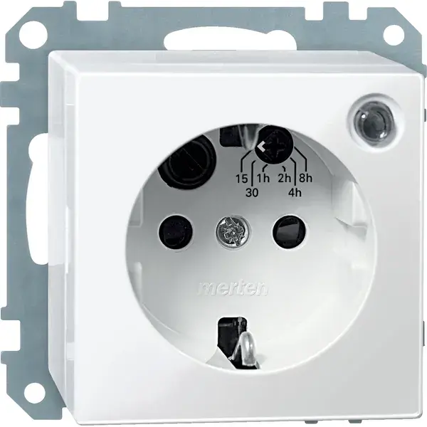 Schneider Electric - MTN501119 - Mrtn SysM Side-e Timer SO w/Shtr Plr Wht - 1