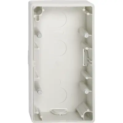 Schneider Electric - MTN512219 - Merten M-Smart Surf. Mount 2g Box Plr Wh - 1