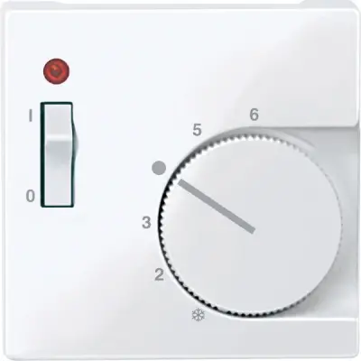 Schneider Electric - MTN534825 - Merten Sys-M Room Thermstt Plate Act Wht - 1