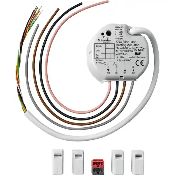 Schneider Electric - MTN6003-0006 - KNX Blind-Heating Act. 3 inputs flush-m - 1