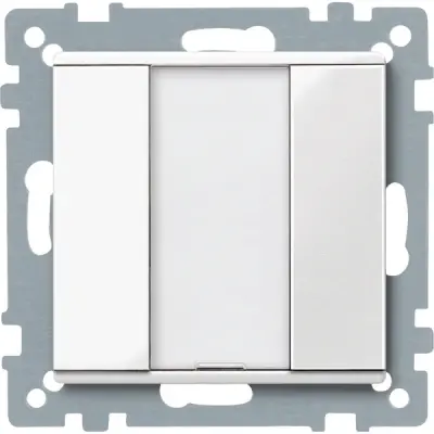 Schneider Electric - MTN617119 - KNX P-b 1g polar white System-M - 1