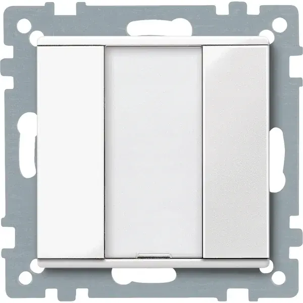 Schneider Electric - MTN617119 - KNX P-b 1g polar white System-M - 1