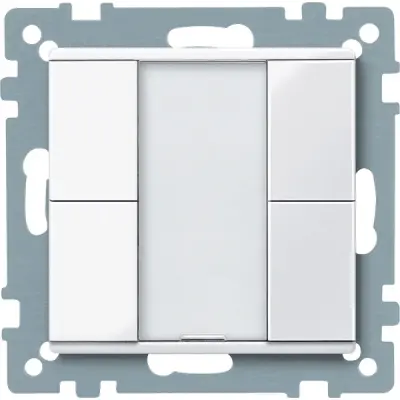 Schneider Electric - MTN617225 - KNX P-b 2g active white System-M - 1