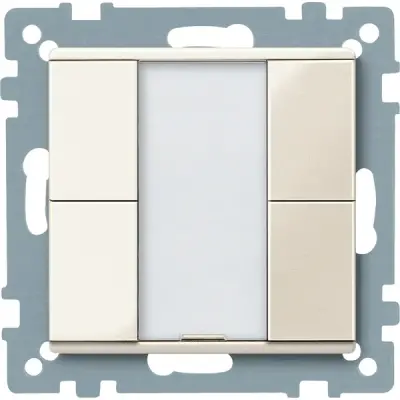 Schneider Electric - MTN617244 - KNX P-b 2g white System-M - 1