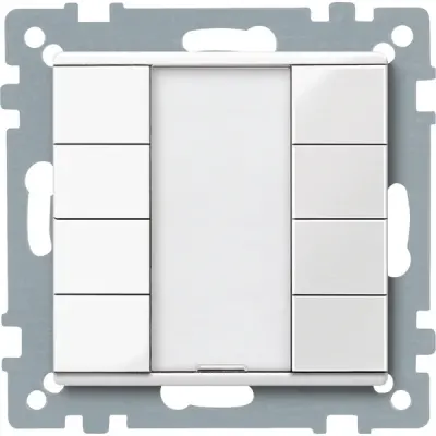 Schneider Electric - MTN617419 - KNX P-b 4g polar white System-M - 1