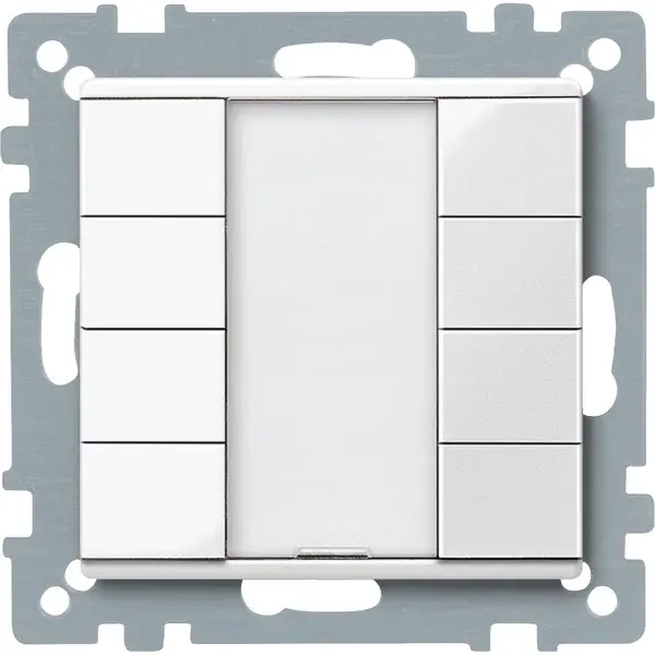 Schneider Electric - MTN617419 - KNX P-b 4g polar white System-M - 1