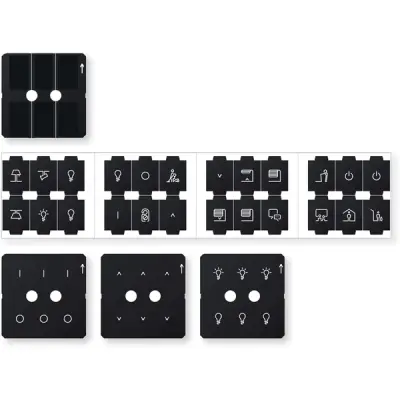 Schneider Electric - MTN6270-0010 - KNX Fusion push-button pro foil set - 1