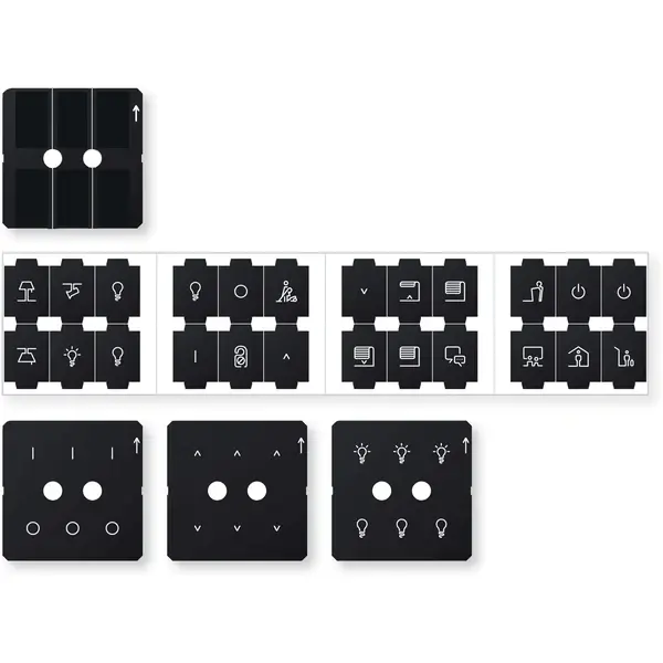 Schneider Electric - MTN6270-0011 - KNX Fusion push-button pro foil set SysD - 1