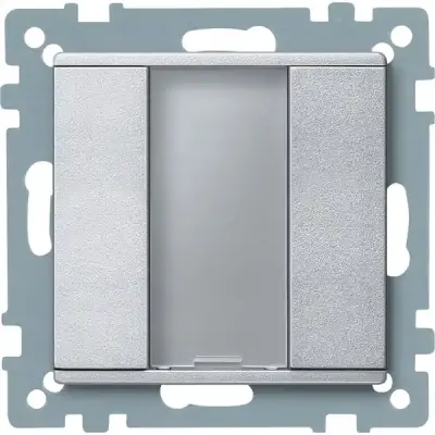 Schneider Electric - MTN627560 - KNX P-b 1g mat aluminium System-M - 1