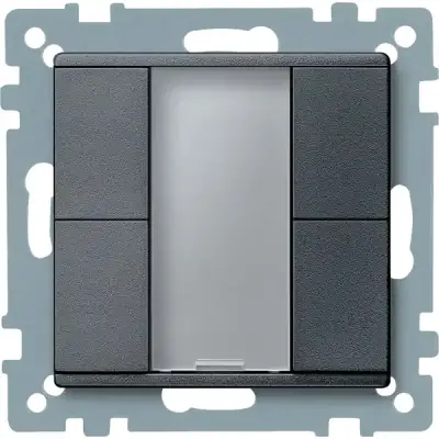 Schneider Electric - MTN627614 - KNX P-b 2g anthracite System-M - 1