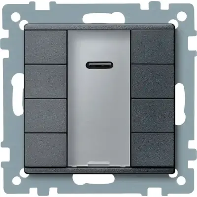 Schneider Electric - MTN627914 - KNX P-b 4g IR rec. anthracite System-M - 1
