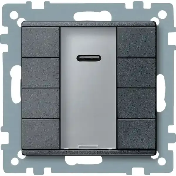 Schneider Electric - MTN627914 - KNX P-b 4g IR rec. anthracite System-M - 1