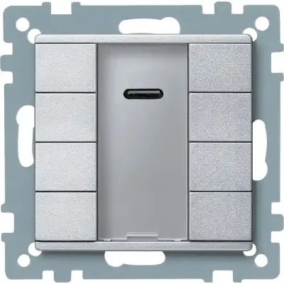 Schneider Electric - MTN627960 - KNX P-b 4g IR rec. aluminium System-M - 1