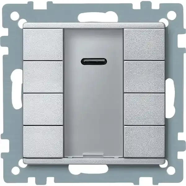Schneider Electric - MTN627960 - KNX P-b 4g IR rec. aluminium System-M - 1