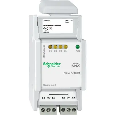 Schneider Electric - MTN644492 - KNX Binary Input REG-K/4x10 - 1